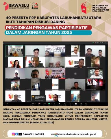 Cuplikan Foto Kegiatan P2P Dalam Jaringan Tahun 2025 