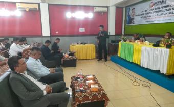 pelantikan dan pembekalan pengawas tempat pemungutan suara ( PTPS ) Se_Kecamatan Kualuh selatan