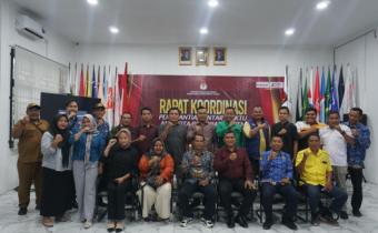 Suasana Rapat Koordinasi Penggantian Antarwaktu (PAW) Anggota DPRD Kabupaten/Kota yang digelar KPU Labura, dihadiri Bawaslu Labura, perwakilan partai politik, Kesbangpol, dan Sekretariat DPRD Labura, Rabu (17/9/2025)